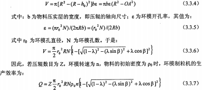 颗粒机环模公式